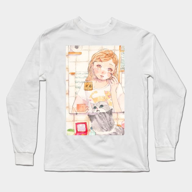 Make up time Long Sleeve T-Shirt by MinranZhang